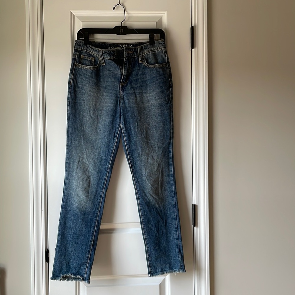 Universal Thread High Rise Straight Jean Womens Size 00 Like New Condition